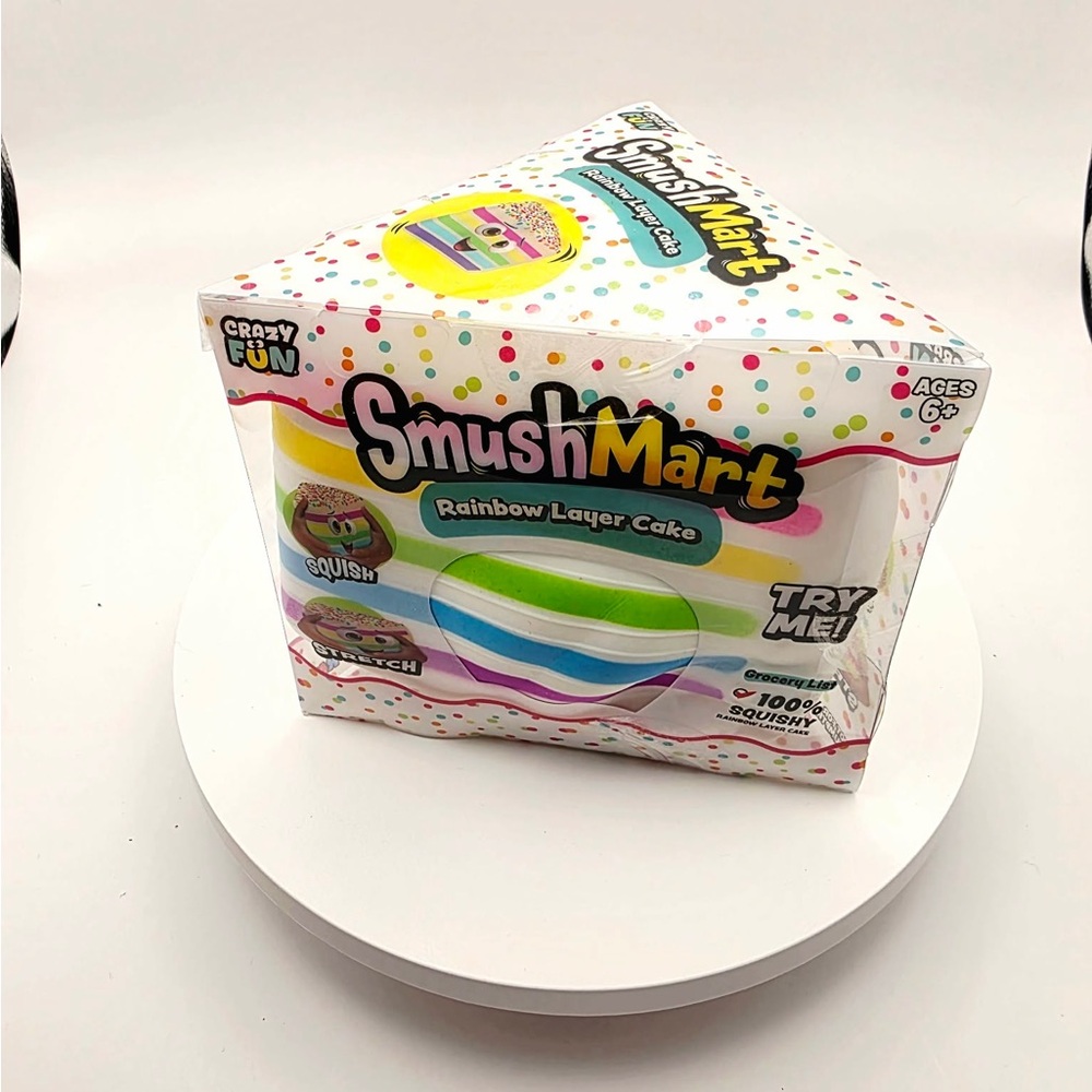 Rainbow Layer Cake Squishy Toy - Multi-Color Viral TikTok! RARE!
